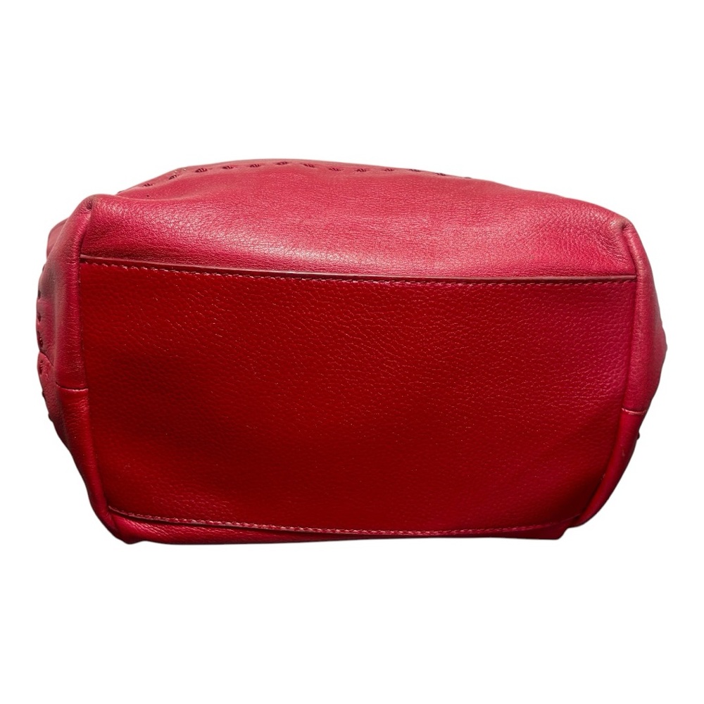 THE SAK Punch Red Pebbled Leather Tote Shoulder Bag - Picture 5 of 10